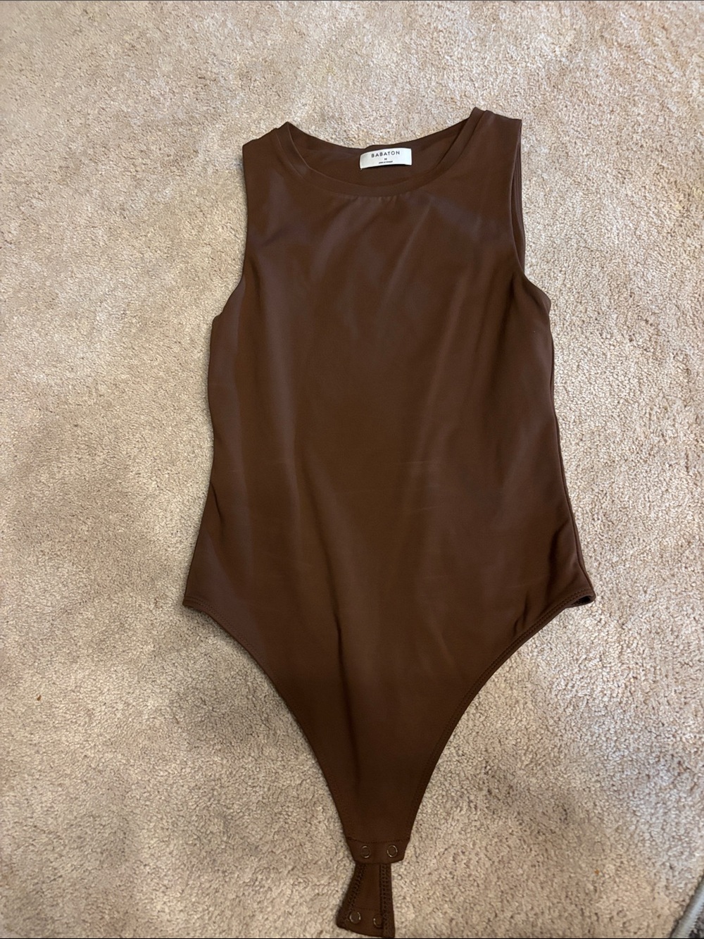 Babaton Brown Sleeveless One-Piece Bodysuit for Kids